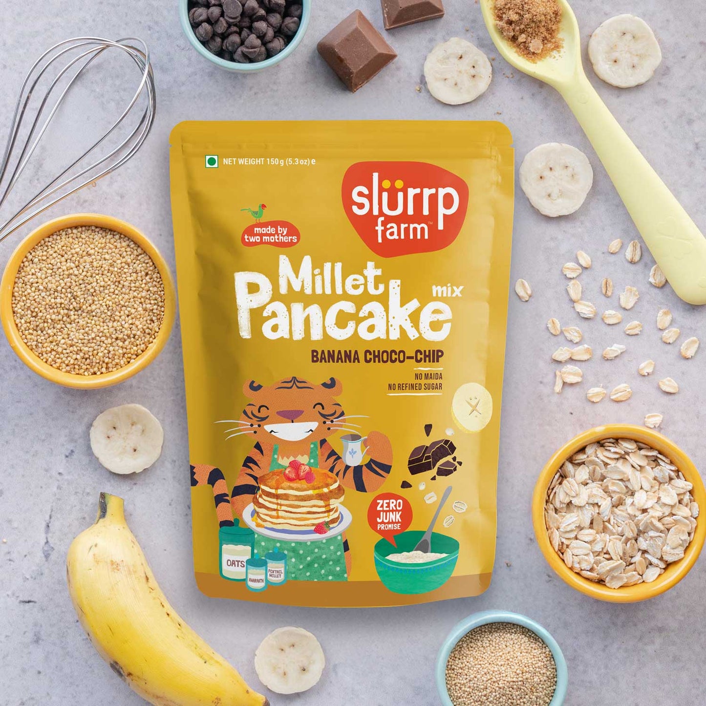 Banana Choco-Chip Millet Pancake Mix