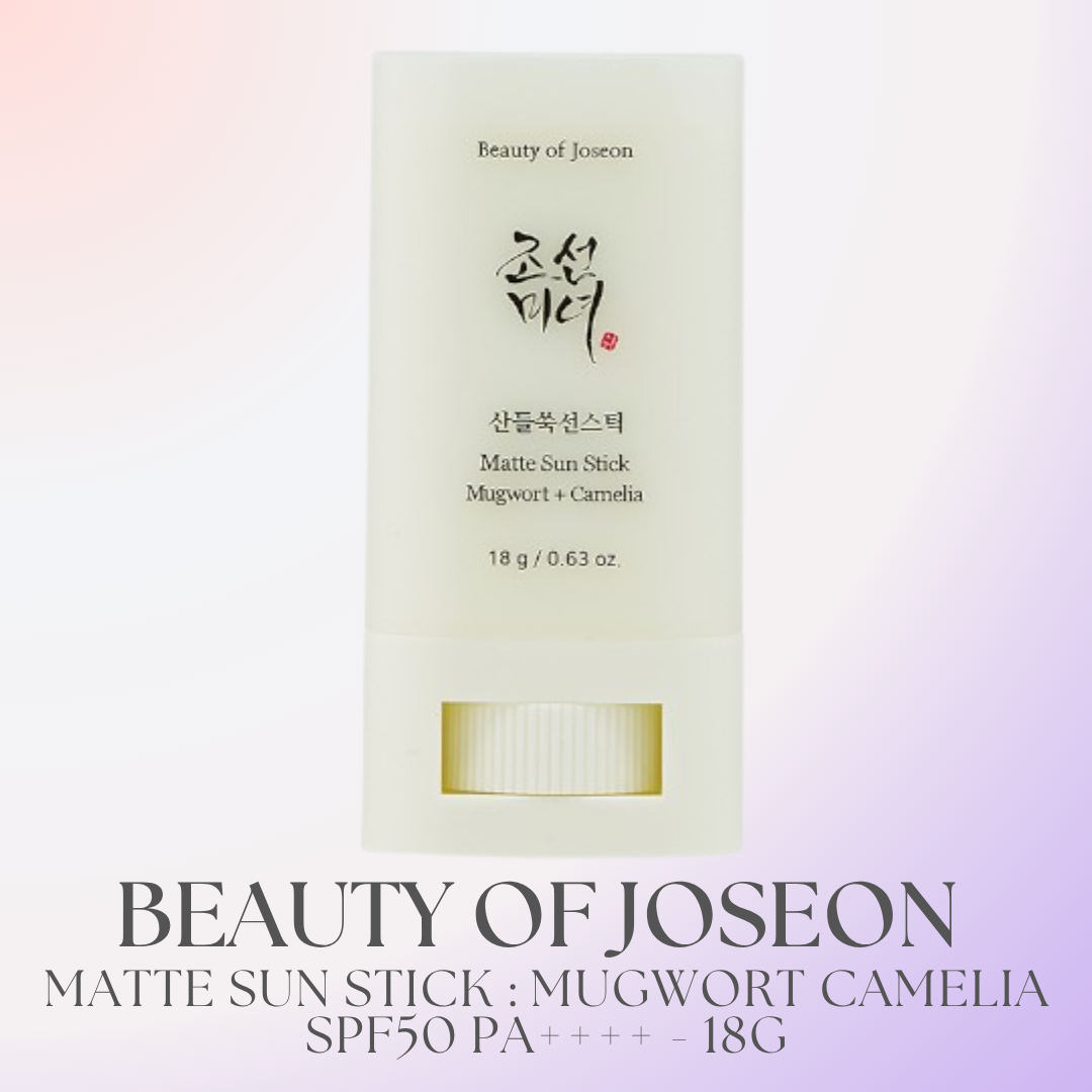 BEAUTY OF JOSEON – Matte Sun Stick: Mugwort + Camellia SPF50 PA++++