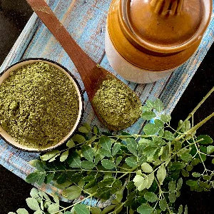 Pure Moringa Powder 100g | Green Superfood Ingredient