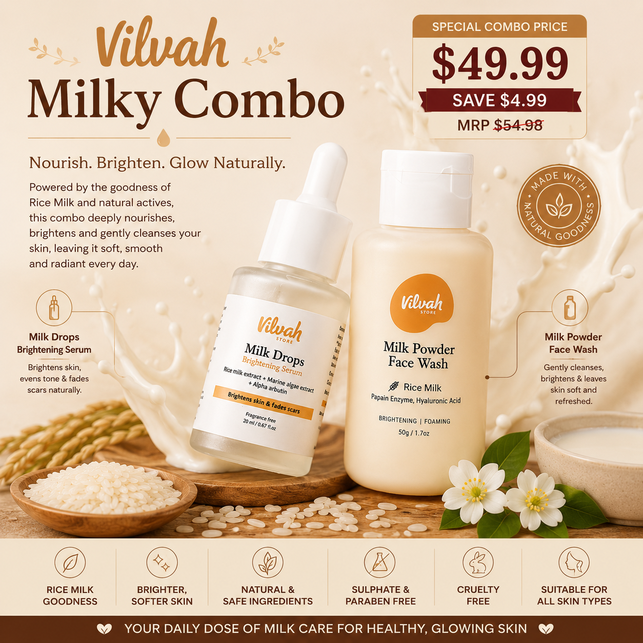 Vilvah milky combo