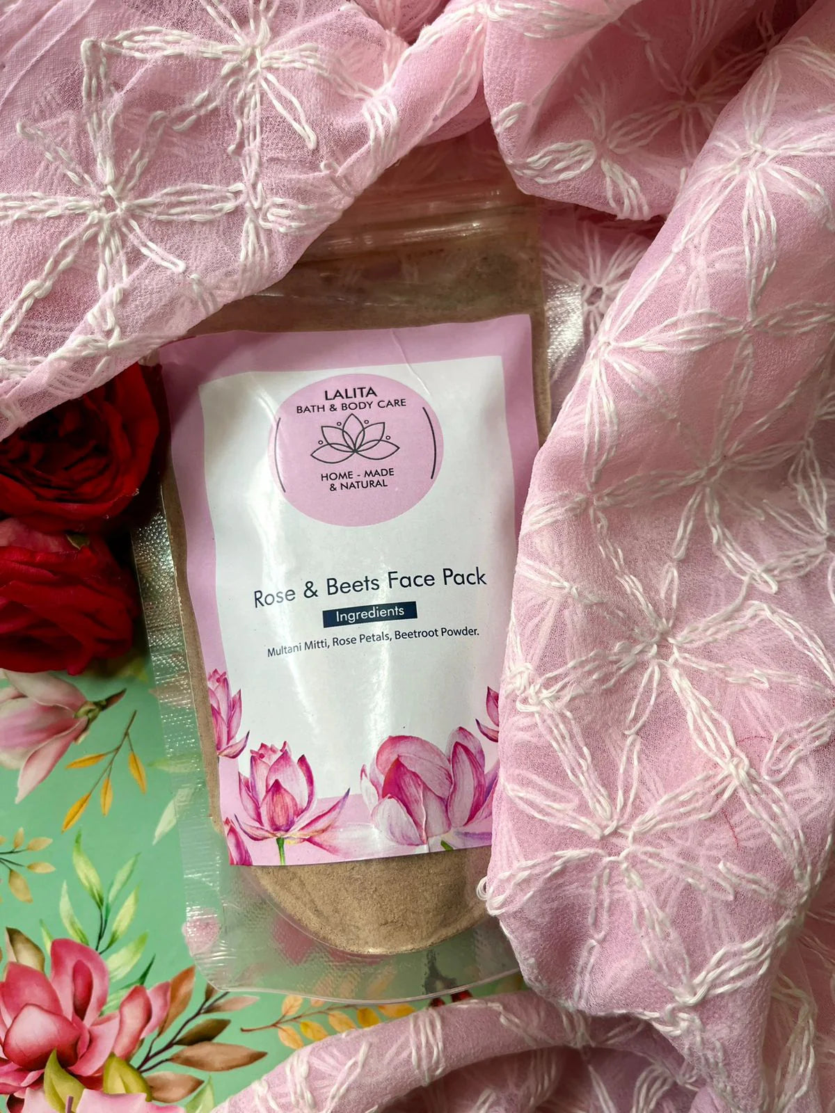 Rose & Beets Face Pack 50g