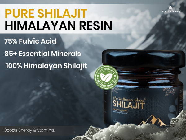 100% pure shilajit himalayan resin - with 77% fulvic acid