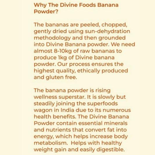Raw Banana Powder Netram (Natural Source of Weight Gain and Rich source of Potassium) 200 Gm