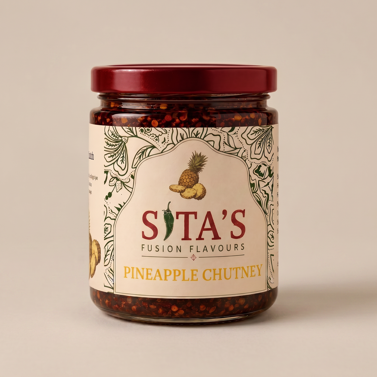 Sita's Fusion Flavours Pineapple Chutney product jar