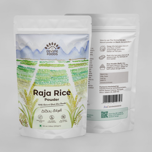 Raja’s Black Rice Porridge Mix – Karuppu Kavuni Kanji 250g
