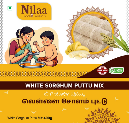 White Sorghum (Vellai Chollam) Puttu Mix