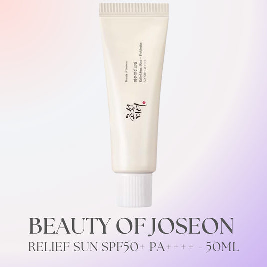 BEAUTY OF JOSEON – Relief Sun: Rice + Probiotics SPF50+ PA++++