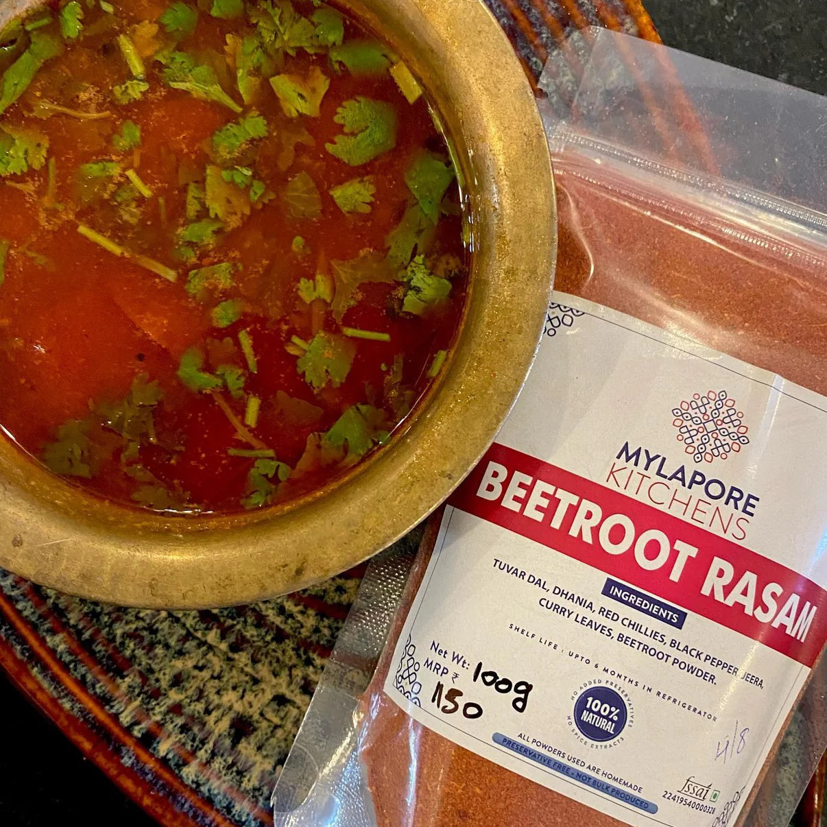 Beetroot Rasam Podi