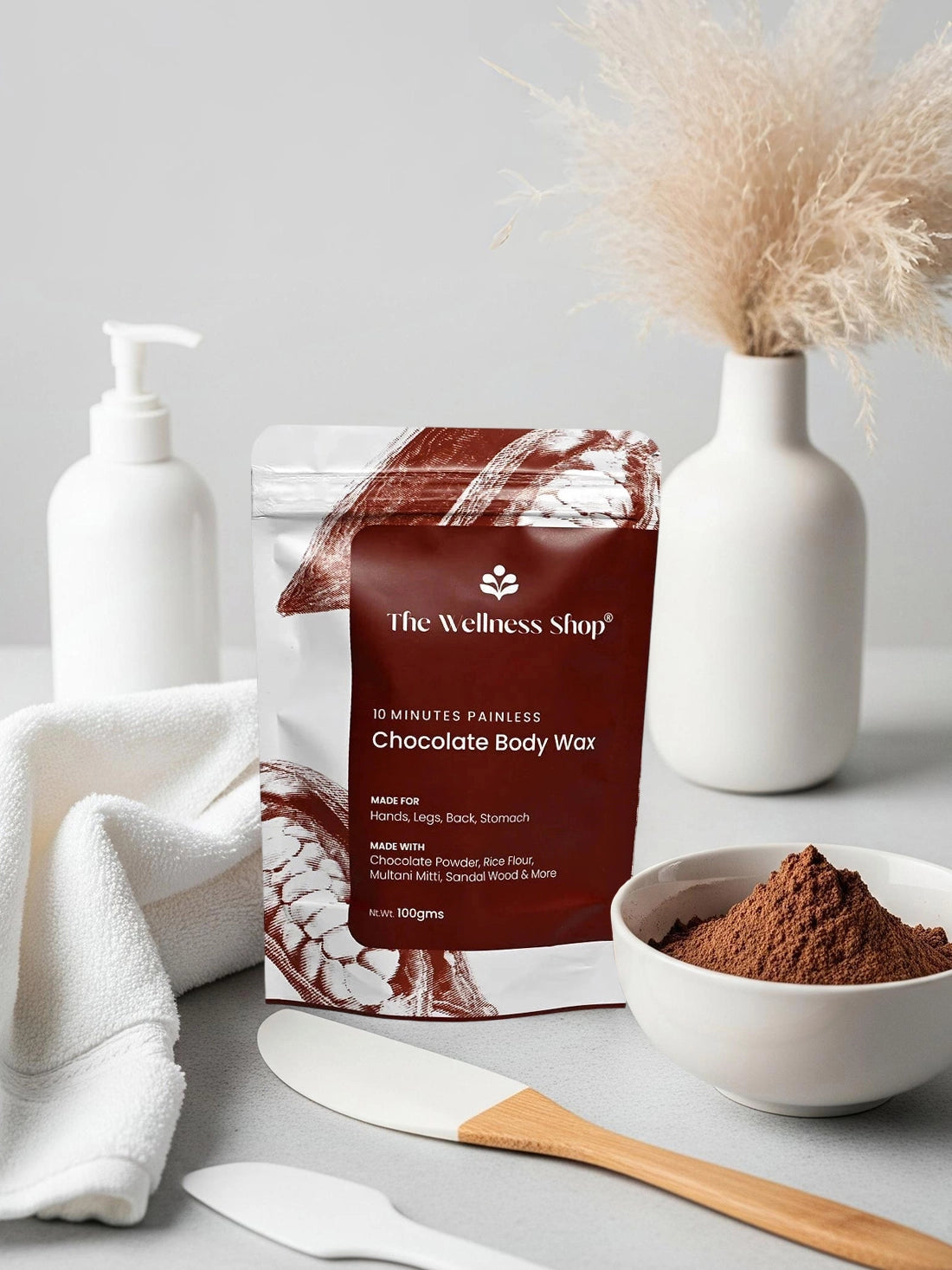 Chocolate hair removal powder - 10 minute full body wax