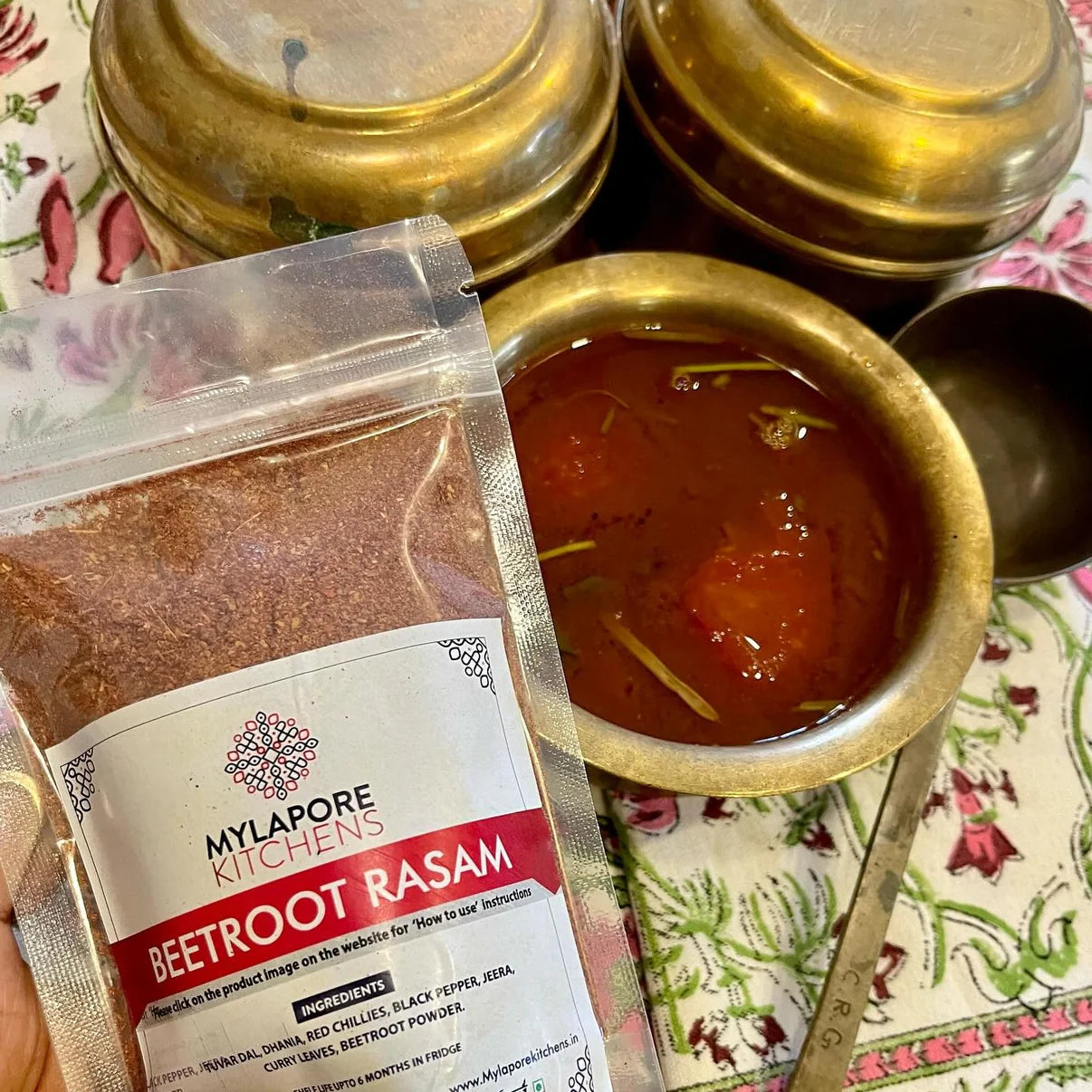 Beetroot Rasam Podi