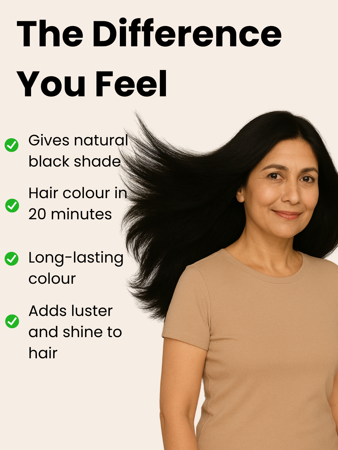 Instant black hair colouring shampoo + conditioner - 75gm(no paraben , no ammonia , lasts 3-4 weeks)
