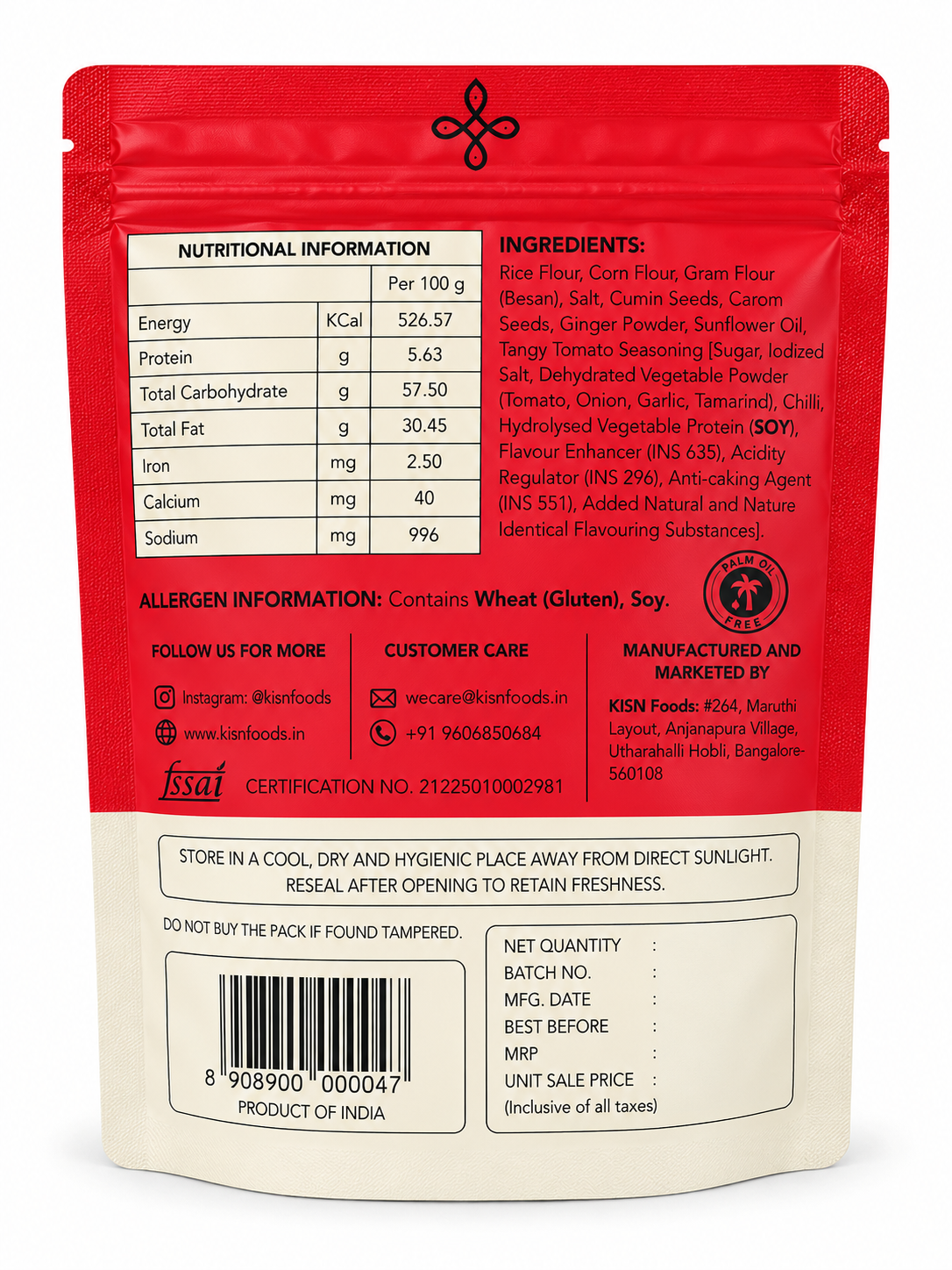 Crispanna Tangy Tomato back