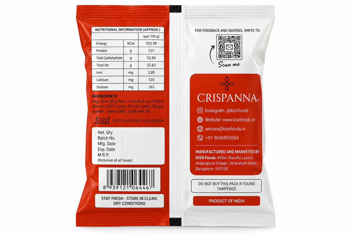 Crispanna Simply Ragi30g Back