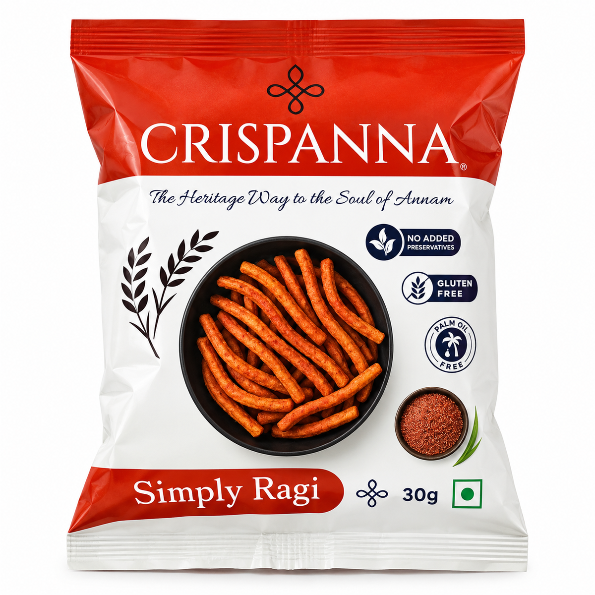 Crispanna Simply Ragi30g Front