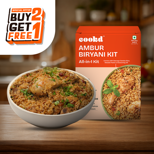 Ambur Biryani Kit – With Rice (Serves 3)