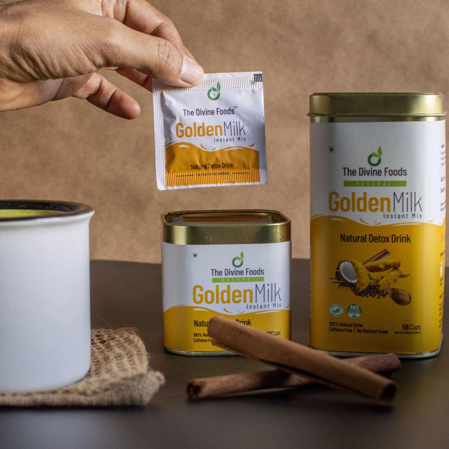 Organic Golden Milk Latte Powder 125g | Turmeric Curcumin Detox & Immunity Drink | Natural Wellness Blend