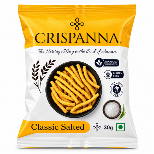 Crispanna Classic Salted 30g front packaging