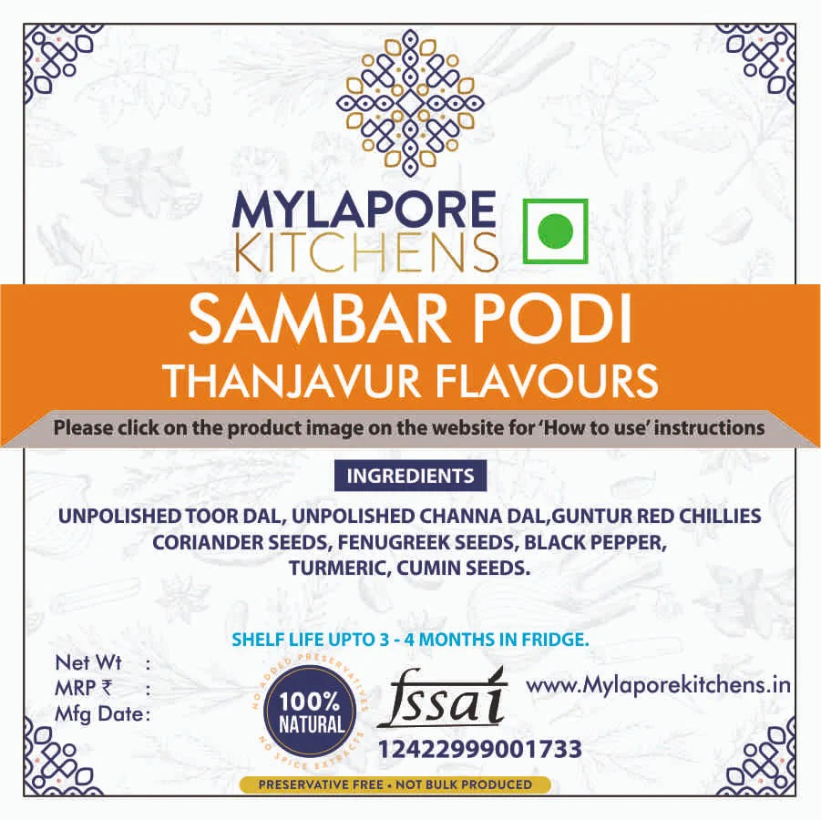 Sambar Podi - Tanjavur