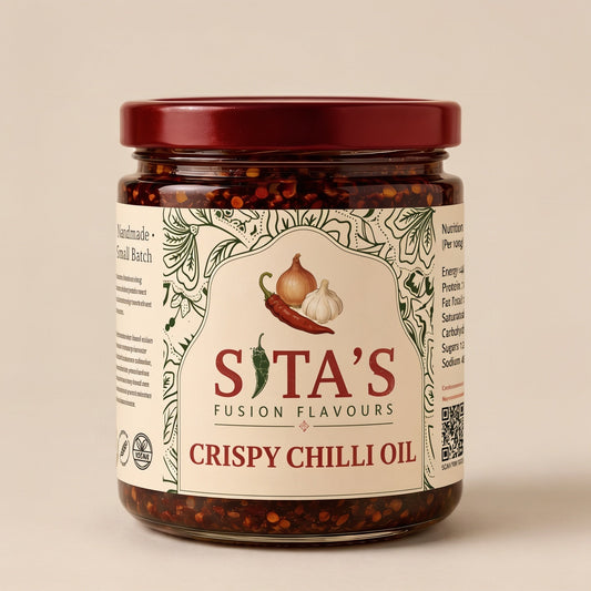 Sita's Fusion Flavours Crispy Chilli Oil product jar