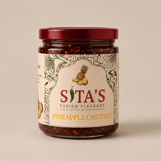 Sita's Fusion Flavours Pineapple Chutney product jar