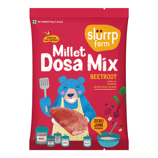 Slurrp Farm Beetroot Millet Dosa Mix – Trial 50g